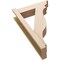 Ekena Millwork 6-in W x 20-in D x 32-in H Funston Trad Rough Cedar Woodgrain TimberThane Outlooker, Primed Tan OUTUR060X20X32FST04RCPR - alternate 3